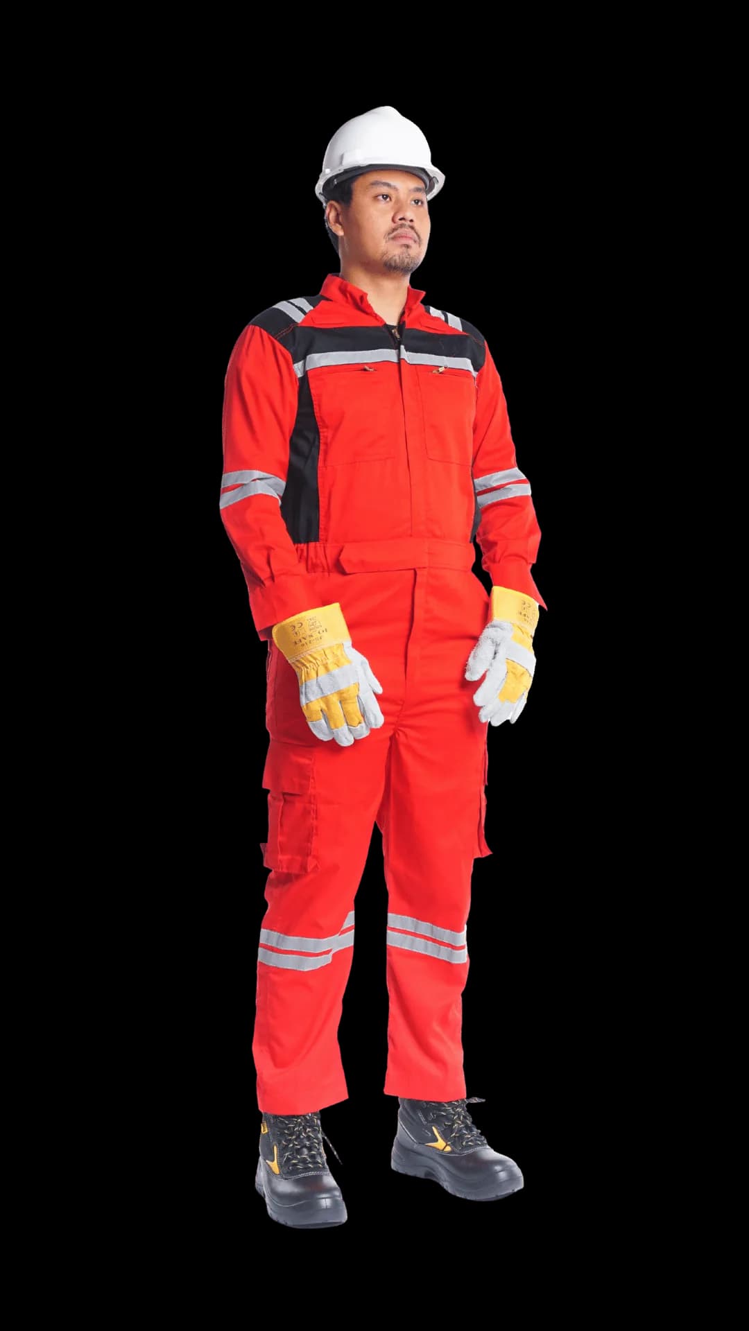 Coverall Tahan Api - plain industrial workwear without printed branding